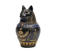 Générique Urne Dog - Vaso per souvenir in resina da collezione, urna in stile egiziano per ceneri di cani e gatti, per la casa, il gatto, la tavola memoriale, la perdita simpatia, cade in lutto