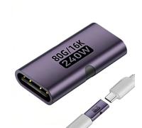 Générique USB C Coupler - 240 W High Speed Converter | USB C to ÚSB Ç Extender Connector | Compact Type Ć Adapter for Travel Desktop Computer Laptop Workplace Presentation Home Conference