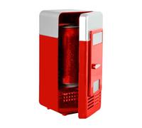 Générique USB Fridge for Drinks, Personal Fridge USB Drinks Cooler, Plug-And-Play Warmer Appliance, Skin Care Supplies for Students Girls Boys Family Friends