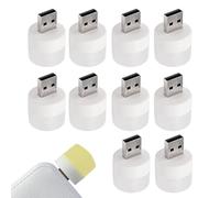 Générique USB LED Light - 10 pezzi Plug & Play Round Lamp for Laptop Reading
