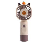 Générique USB Lüfter - Tragbarer Ventilator | Leiser Capybara Handventilator für Unterwegs | Kleine Kühlungshilfe, Ideal für Urlaub, Festliche, Akku Betrieben, Ergonomisch, & Gelb