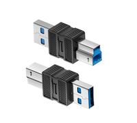 Générique USB Printer, High Speed Data Transfer, Plug and Converter, B 3.0 Connector for Laptop, Tablet, Host Docking Station and Computer Printer Connection, Black