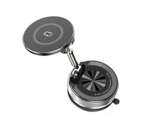 Générique Vacuum Phone Holder Magnet, Magnet Suction Mount, 360 Rotatable Bracket, ABS Material, Compact Design, Compatibility, Car Dashboard Windshield Use, for Smartphone Vehicle