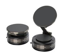 Générique Vacuum Suction Magnetic Phone Mount for Car, Dashboard and Window Cellphone Holder, Multi-Angle Adjustable ABS+Lega Stand for Navigation, Live Broadcasting, Pickup Trucks