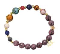 Générique Valentine - Braccialetto magnetico con messaggi, in acciaio inossidabile, naturale e perle, per coppie, in acciaio inox, per San Valentino, anelli, Taglia unica, Metallo, Nessuna pietra
