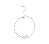 Générique Valentine Perle Bracciale Scelta Naturale Gioielli Moda Adjustable Grosso Cuban Paperclip Catena Braccialetti Gioielli Per Donne Ragazze In Polso Regalo Per Larghezza Bracciale, Taglia unica