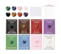 Générique Valentines Day Cards For Kids - Valentines Heart Crystals | 28 pezzi Festive Classroom School Party Favor, With Cards For Centers Boys Girls Children Birthday Party Daycare