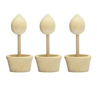 Générique Vaso Di Fiori Di Legno - Polvere Verniciabile Mini Pavimento Vivaio Cactus Succulenta | Vasi Di Fiori Dipinti, Casseruola Di Legno Bricol
