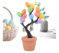 Générique Vaso per uova di Pasqua - Ornamento realistico delle uova di Pasqua | in vaso di Pasqua Divertenti, albero ornamentale da tavola festivo, albero di Pasqua da tavola artificiale, decorazioni