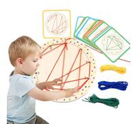 Générique Vassoio da gioco in legno, giocattolo educativo, vassoio di gioco matematico con 20 carte e 4 strisce, ideale per ragazze e ragazzi in viaggio o a scuola