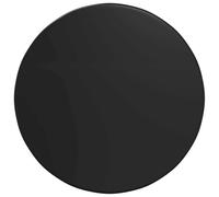 Générique Vassoio Da Tavolo Rotondo 80 Cm Legno Da Ingegneria Nero | Design minimalista, facile da pulire, per esterni, terrazza o giardino