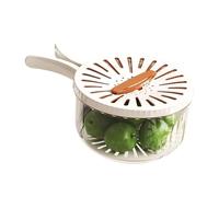Générique Vegetable Washing Basket - 2 in 1 risciacquo scarico contenitore, frutta produce detergente per deposito scatola, Fast Water Straining Colander Design, Food Prep Organizer With Lid For Home