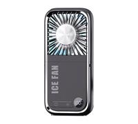 Générique Ventilatore A Mano - Ventilatore D'Aria Fresca,Ricaricabile Porta USB Pieghevole Supporto Telefono per Dormitorio Ufficio Officina Campeggio