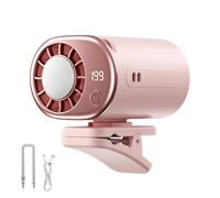 Générique Ventilatore a pinza personalizzabile, orientamento a 360°, regolabile, ricaricabile, con fissaggio a clip, per festival, pic-nic, escursionismo, campeggio, spiaggia, trasporto pubblico