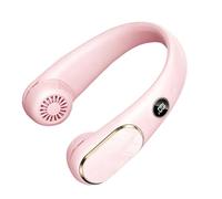 Générique Ventilatore Da Collo Display LED Angolo Regolabile Silenzioso | Ventilatore Portatile A Batteria Per Uomini Donne Casa Palestra Esterna Campeggio Escursionismo Estate
