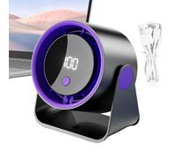 Générique Ventilatore da scrivania silenzioso, 100 velocità, funzionamento silenzioso | Soffiatore d'aria portatile con display a LED per campeggio, auto, camera, campeggio, dormitorio