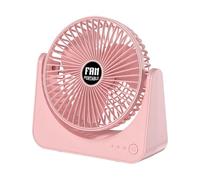 Générique Ventilatore da tavolo regolabile portatile e silenzioso a tre velocità - Ventilatore personale rinfrescante per ufficio - uso domestico esterno viaggio campeggio