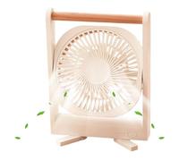 Générique Ventilatore in piedi, ventilatore per camera da - Ventilatore personale ricaricabile con maniglia - per cabina bassa con potente flusso d'aria per il dormitorio della camera