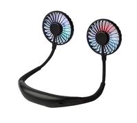 Générique Ventilatore Nudo Raffreddamento 2000 mAh Libertà Totale Mani - Portatile USB con LED for Camping