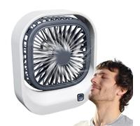 Générique ventilatore per ufficio | Mini quadrato USB ricaricabile Mini regolabile, lavoro portatile, studenti, esterno, ventilazione regolabile estiva