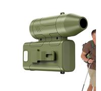 Générique Ventilatore portatile Dimensioni | Con luce 6 velocità 3600 mAh da indossare - Ventilatore da cintura portatile, per campeggio, escursionismo, lavoro a piedi all'aperto