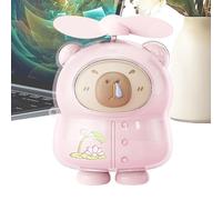 Générique Ventilatore portatile,Dispositivo soffiante a forma di Capybara | Ventilatore USB ricaricabile per studente multiuso campeggio giardino scuola palestra