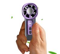 Générique Ventilatore portatile per auto - Ventilatore a 199 velocità, design a clip e gancio con display a LED, dispositivo di raffreddamento ricaricabile tramite USB, portatile a flusso d'aria