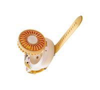 Générique Ventilatore portatile per gatti - Design pieghevole ricaricabile a 3 velocità, mini ventilatori in stile cartone animato per ventilatori USB portatili a forma di animale