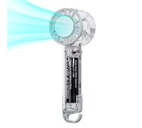 Générique Ventilatore portatile - Raffreddatore d'aria ricaricabile a 3 velocità - Ventilatore portatile con gancio, per viaggi vacanze campeggio escursionismo spiaggia picnic corsa ciclismo pesca