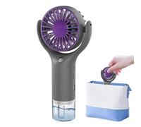 Générique Ventilatore portatile, USB ricaricabile a 3 velocità, ventilatore a mano da viaggio, per esterni, ufficio, terrazzo, spiaggia, viaggi, campeggio, back-cortile