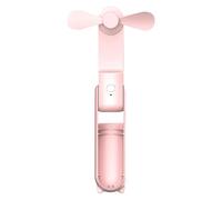 Générique Ventilatore Portatile - Ventilatore Di Design | Bordi Lisci Pieghevoli E In Silicone Per Il Raffreddamento | Portatile 1500mAh USB Ricaricabile Super High Performance Refratto