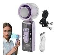 Générique Ventilatore portatile - Ventilatore ricaricabile | Personal Cooler LED Light Ricaricabile Raffreddamento Devile Di Ventilador Senza Lama Portatile Per Spiaggia Adulti Campeggio