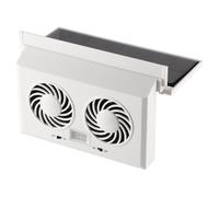 Générique Ventilatore Solare Per Finestra Per Auto - Ventilazione Rinfrescante A Doppia Testa,Ventilatore Radiatore Per Finestra Auto | Per Sedile Posteriore E Adulti E