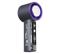 Générique Ventilatore tascabile - Ventilatore personale portatile in miniatura,Display a LED 100 velocità ricaricabile per escursionismo, campeggio, viaggi, spiaggia, vacanze, picnic, estate, donne