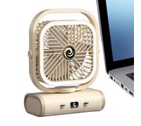 Générique Ventilatori da scrivania piccoli silenziatori - ventilatore personale | regolabile portatile a batteria con luce notturna per casa ufficio
