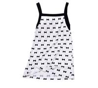 Générique Vestito da bambina per l'estate, per all'aperto, gioco comodo, elastico, per bambini, età 2-8 anni, casual, traspirante, in tessuto morbido, facile da, Le Noir, 5 Anni