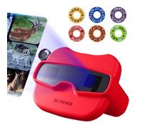 Générique View Finder Children, Educational Discovery Toy with 6 Reels, 3D Reel Viewer for Kids, Fun Learning and Observation Tool, Develops Curiosity and Imagination Function