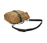 Générique Vintage Oil-Waxed Canvas Motorcycle Saddlebag - Heavy Duty Side Bag & Pannier | Retro Tool & Messenger Bag for Bikers | Impermeabile Storage for Road Trips, Camping & Commuting