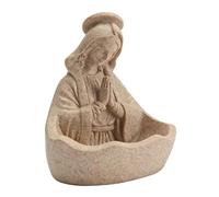 Générique Virgin Mary Miniature, Statua religiosa - Catholic Desk Statua | Resin Decoration with Prayerful Design, Spiritual Ornament for Porch Dining Table Mantel Windowsill Church Living Room
