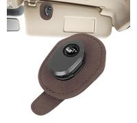 Générique Visor Sunglass Holder, PU Leather Glasses Clip, Space Saving Compact Multifunctional Card Ticket Storage, Auto Interior Accessories for Car Sun Visor: 8 x 5,5 cm, 72 g