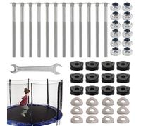 Générique Vite per trampolino | Vite Di Sicurezza per Pali Trampolino | Dadi di Stabilizzazione 12x per Dondolo Recinzione Serra Giardino Rifugio Parco Giochi Gazebo