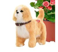 Générique Walking Dog Toy - Plush, 8,66 x 3,94 pollici, Tail Wagging Electronic Puppy | Realistic Sensing Stuffed Dog with Music, Interactive Toy for Play, Bedroom, Park, Holiday, Birthday, Christmas