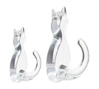 Générique Wall Hook - Cat Key Hook | Key Holder for Wall Decorative | Utility Hook Smile Cat Wall Key Holder | Strong Load-Bearing All Mounted Hook for Home Kitchen Bathroom