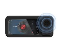 Générique Wall Mounted Phone Holder - 9,65 pollici Cell Phone Stand | Anti Fog Mount - PP Materiale con altoparlante Function for Bathroom Mirror Car Dashboard Hands Free Mobile Use Windshield