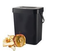 Générique Wall Mounted Trash Can - kitchen trash can, Food Waste Bin, Small Trashs Cans With Lid & Handle, Large Capacity Stainless Steel Kitchen Modern Bin For RV, Dorm, Freezer, Laundry