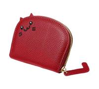 Générique Wallet Pouch - Portafoglio in pelle PU per cambio bagagli | Portacarte di credito portatile | Cartoon Zipper Cases Holder for Girls, & Women, Vino rosso, Se référer au descriptif,