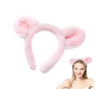 Générique Washable Face Headband | Animal Ears Headband | Cozy Headband for , Cute Headband for Women, Fun Beauty Accessories, Spa Headband for Face Care, Comfortable Makeup Headband