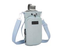 Générique Water Bottle Holder with Strap, Water Bottle Shoulder Bag, Multi Function Drink Carrier, Phone Pouch, for Walking, Sport, Outdoor Activities, and Travel 9,06 x 3,94 pollici, blu, Se référer