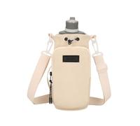 Générique Water Bottle Holder with Strap, Water Bottle Shoulder Bag, Multi Function Drink Carrier, Phone Pouch, for Walking, Sport, Outdoor Activities, and Travel 9,06 x 3,94 pollici, Crema colorata,