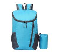 Générique Waterproof Backpack, Hiking Backpack, Lightweight Mountaineering Bag, Foldable Trail Bag, Compact Scout Travel Capacity, for Trekking Fishing Camping Use, 16.54x11.02x7.87 In, Lago blu, Se